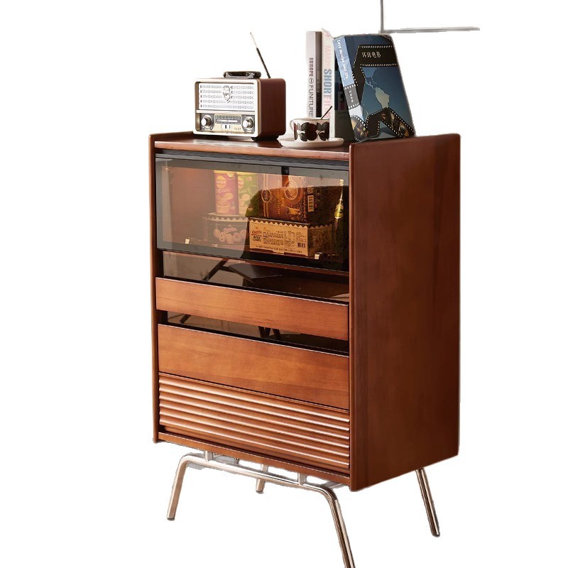 Storage - Cassettiera in legno massello stile nordico,