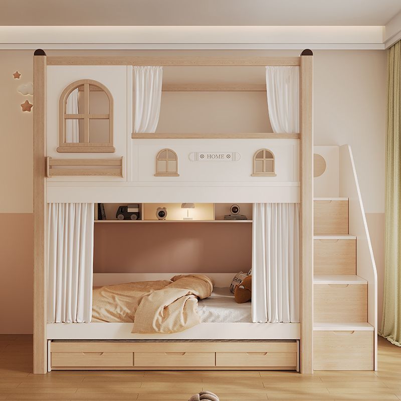 Bunk Bed With Stairs And Slide - Letto a Castello per Bambini con