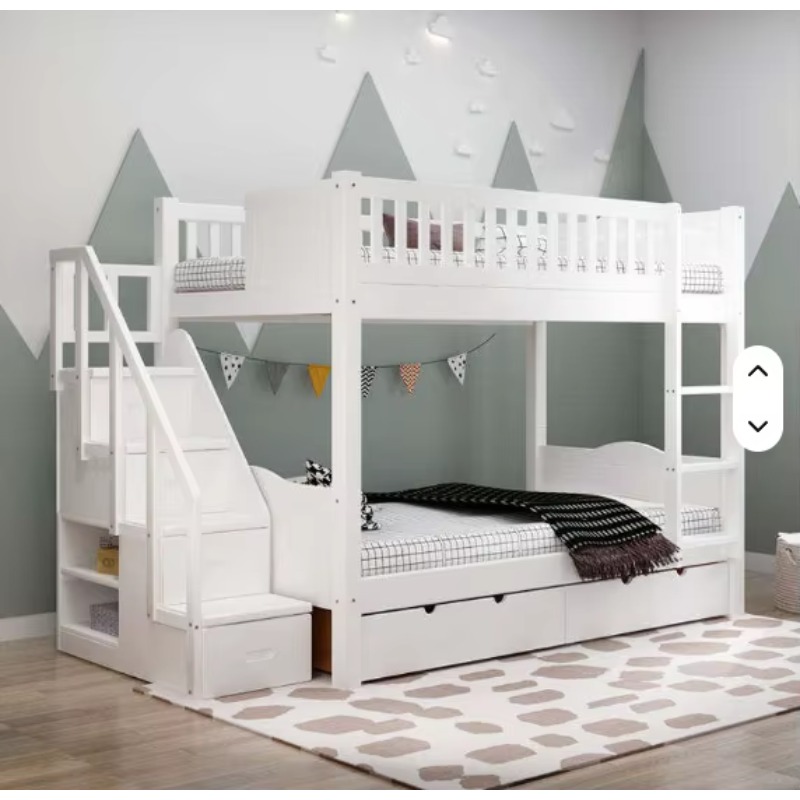 Bunk Bed With Stairs And Slide - Letto a Castello per Bambini in