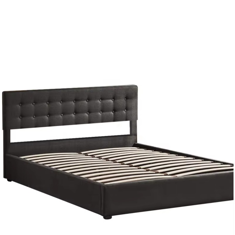 Gas Lift Storage Bed Hydraulic - Letto Moderno Queen/King Size in Velluto