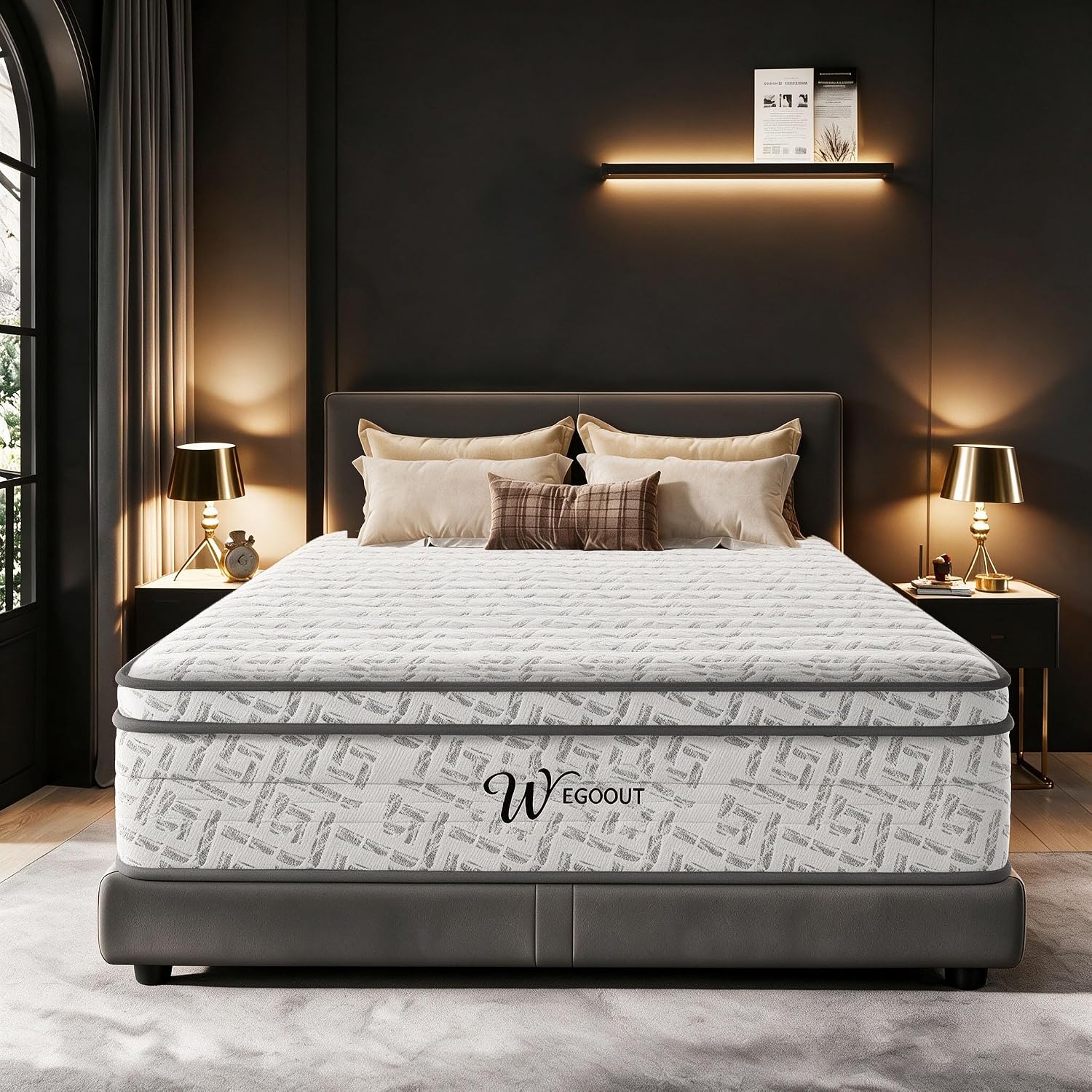 Memory Foam Mattress In A Box Queen - Materasso Queen Size 12 Pollici, Materasso
