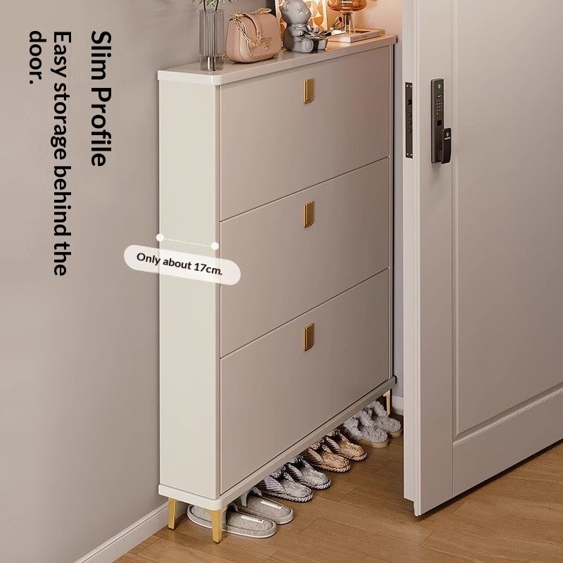 Shoe Rack Cabinet Narrow Entryway - Scarpiera Sottile Inclinata, Mobile Scarpiera Salvaspazio