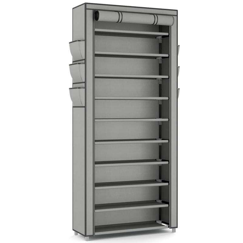 Shoe Rack Cabinet Narrow Entryway - Scarpiera Verticale Stretta, Scarpiera Alta per
