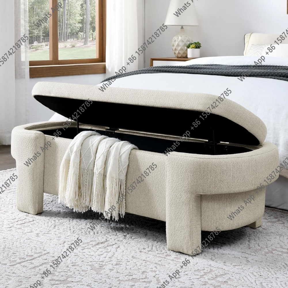 Panca contenitore ovale in lin - Bedroom Furniture recensione e prezzo