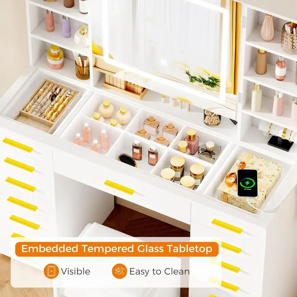 Tavolo da Trucco con Specchio  - Dressing Table Vanity With Lighted Mirror recensione e prezzo