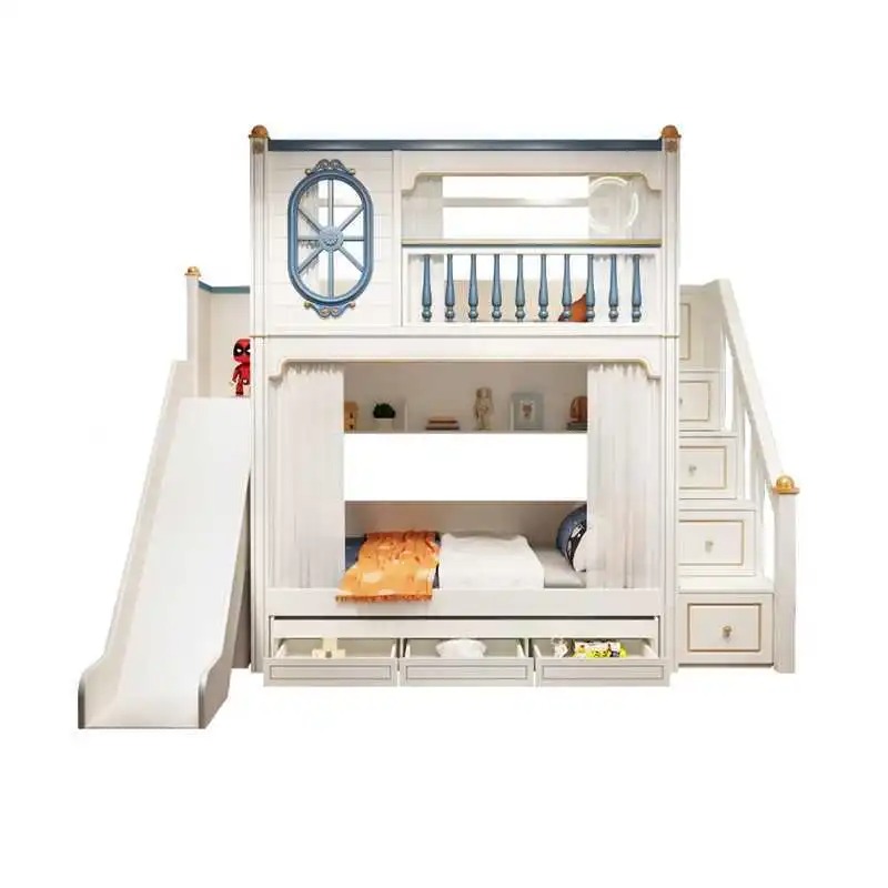 -Per mobili da camera da letto - Bunk Bed With Stairs And Slide recensione e prezzo