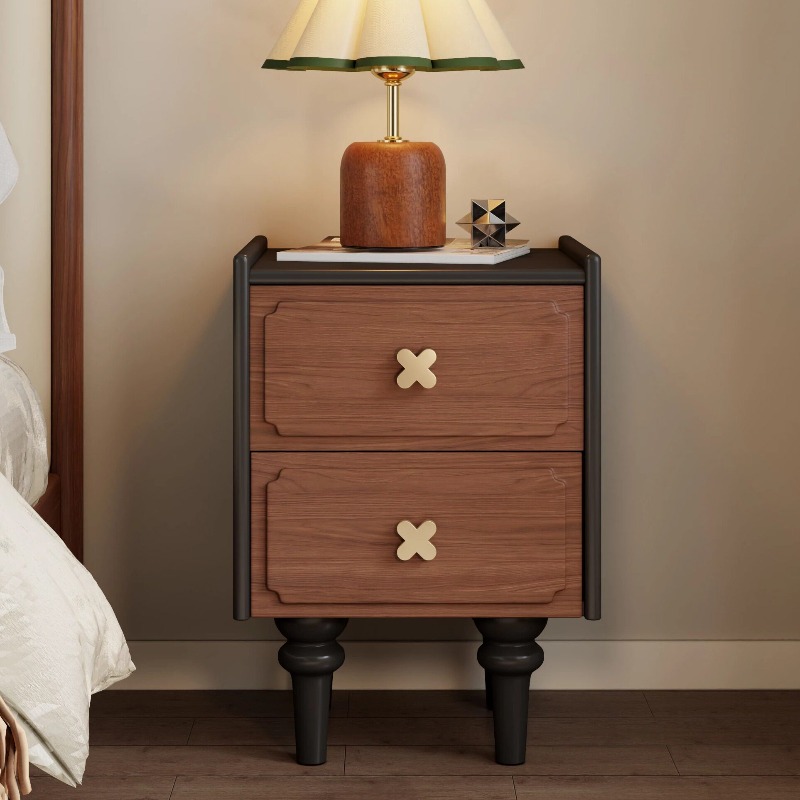 Comodino in Legno Massello Ner - Solid Wood Nightstand 2 Drawers recensione e prezzo