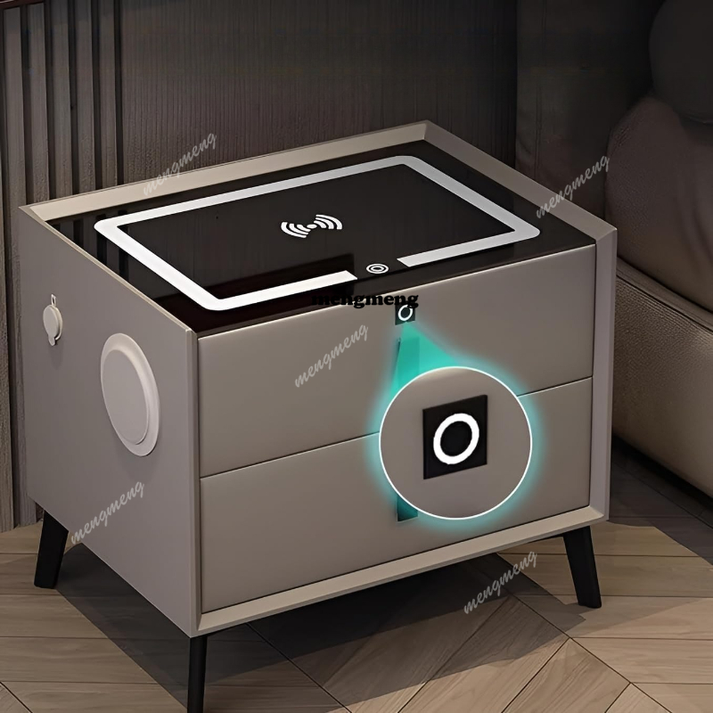 Comodino intelligente in legno - Solid Wood Nightstand 2 Drawers recensione e prezzo