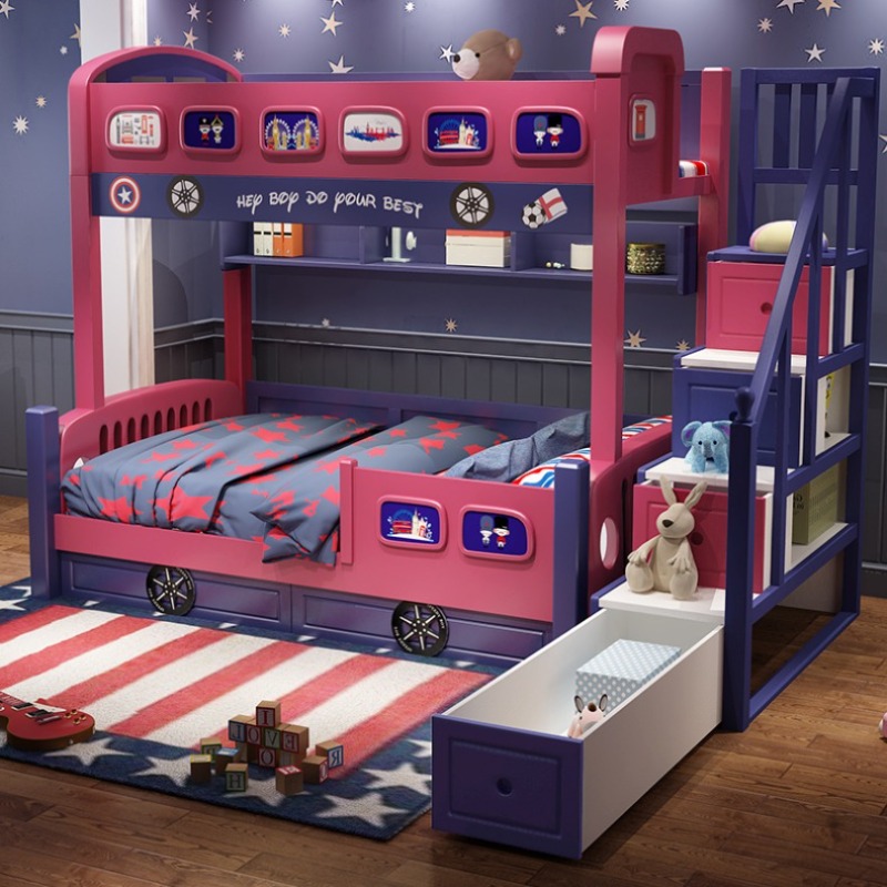 Letto a castello in legno per  - Bunk Bed With Stairs And Slide recensione e prezzo